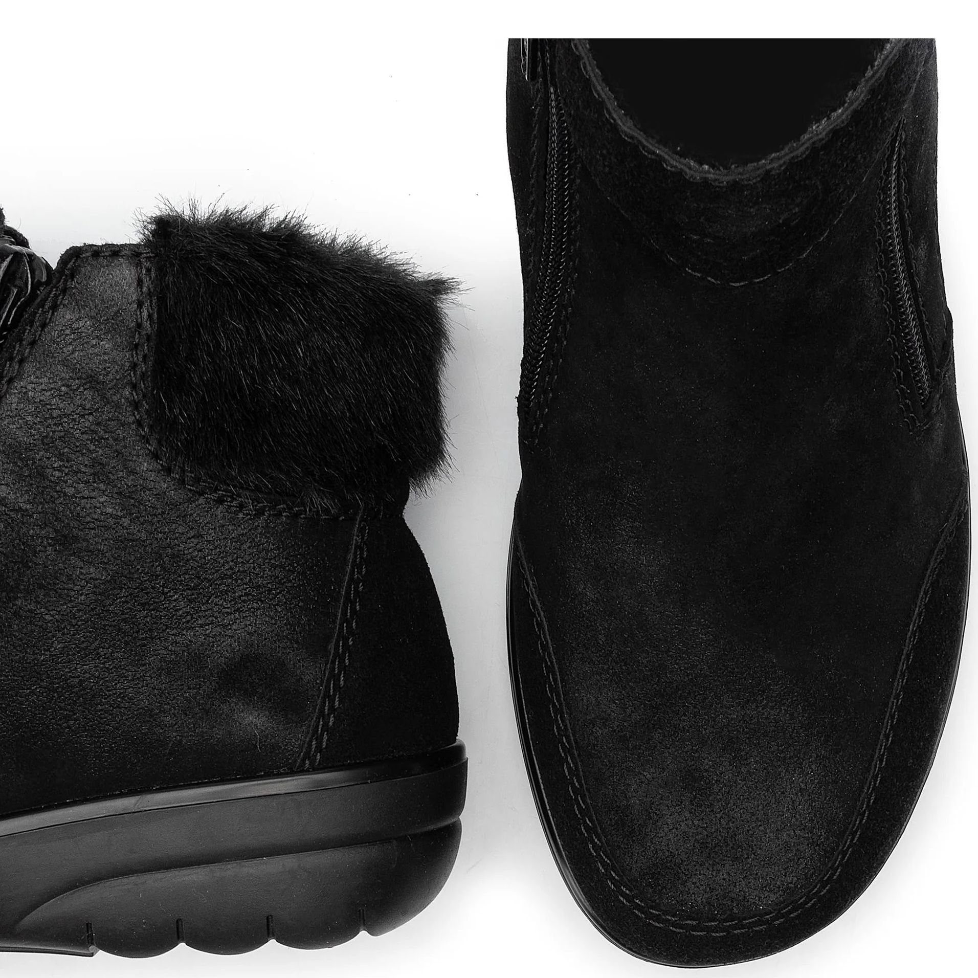 RIEKER Aulinukai moterims, Juoda, BOOTIES 4