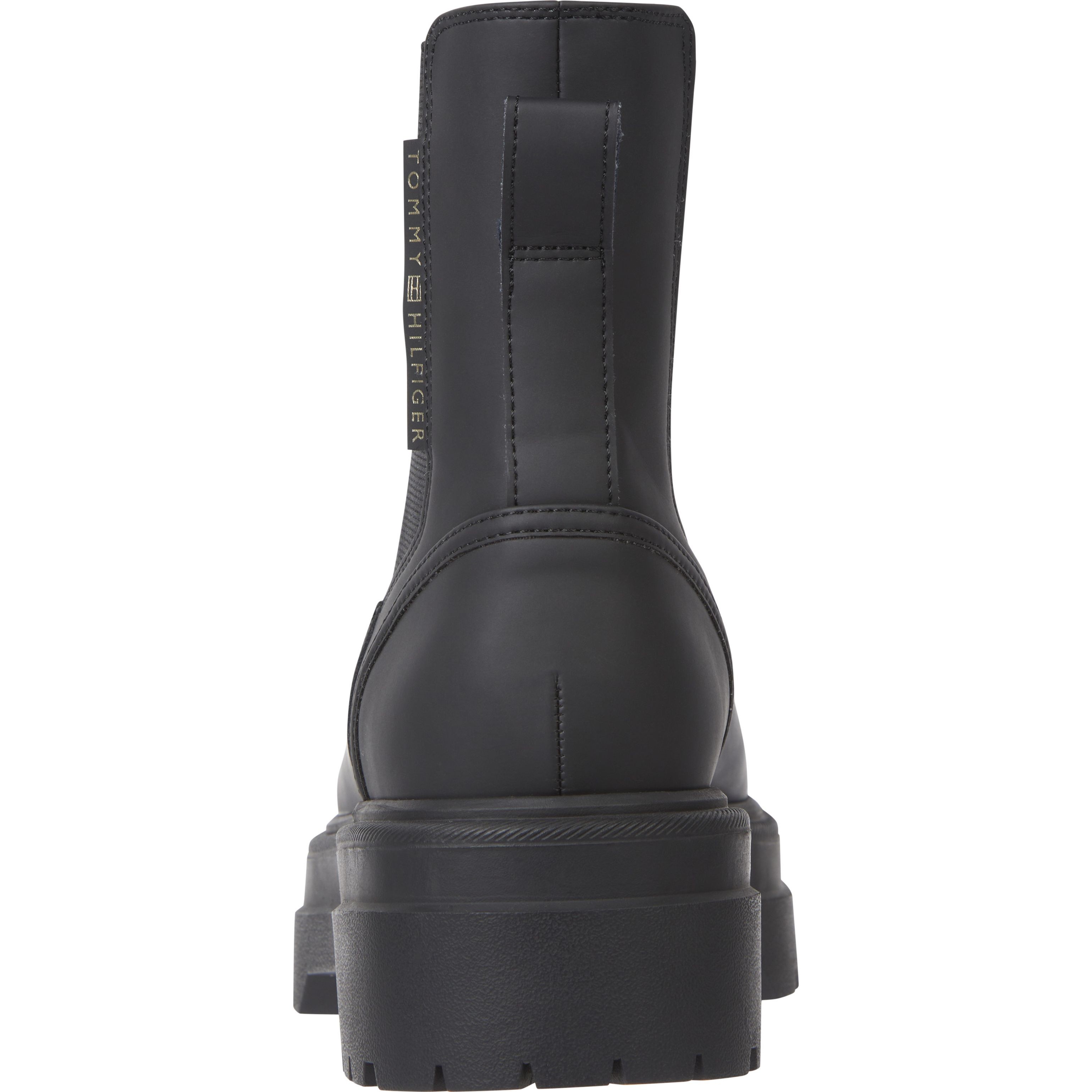 TOMMY HILFIGER Aulinukai moterims, Juoda, Rubberised chelsea 4