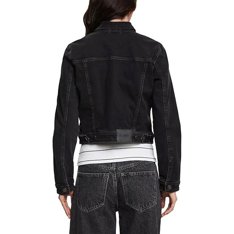 ESPRIT Striukė moterims, Juoda, Jackets indoor denim 3