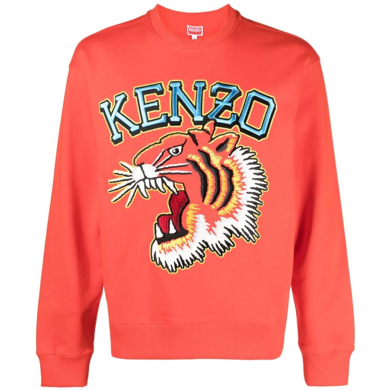 KENZO Sportinis nertinis vyrams, Raudona, Tiger varsity classic sweater 1