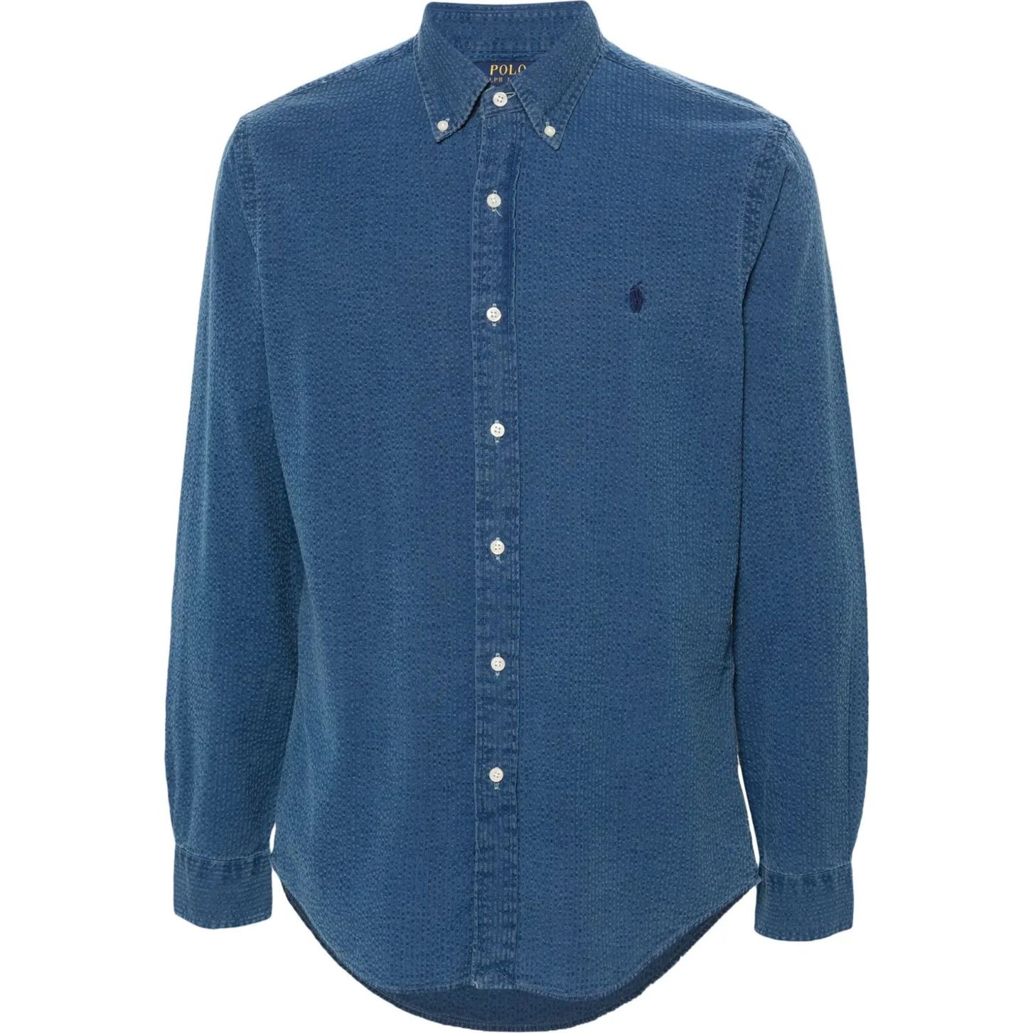 POLO RALPH LAUREN Marškiniai ilgomis rankovėmis vyrams, Mėlyna, Long sleeve-sport shirt