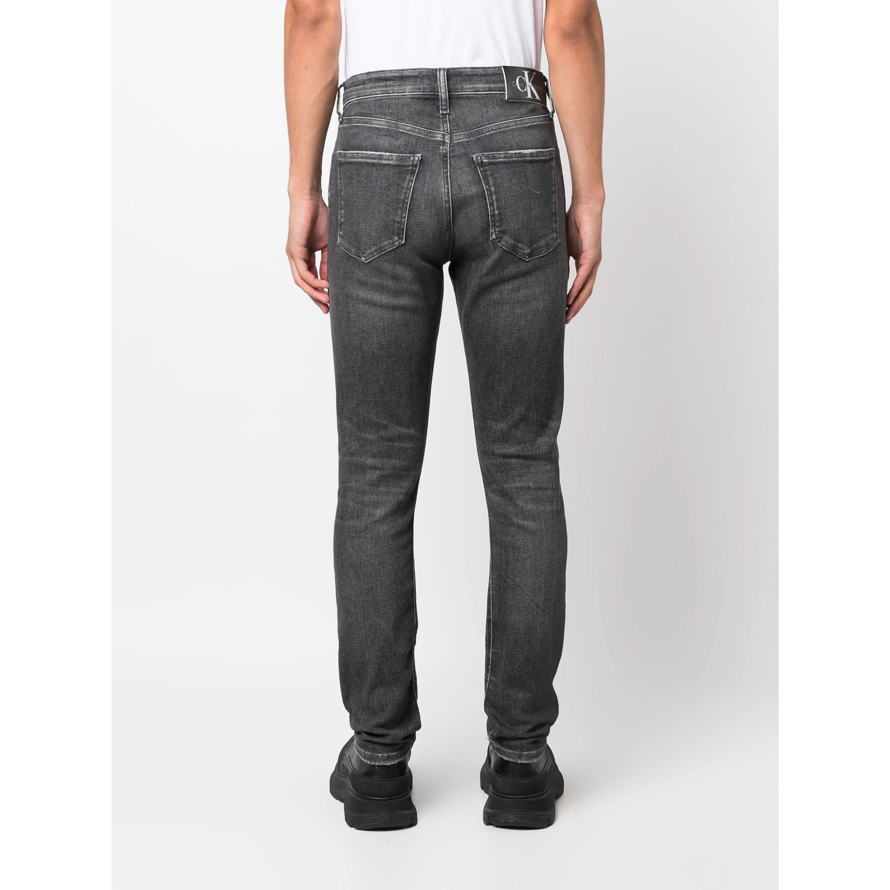CALVIN KLEIN JEANS Aptempti džinsai vyrams, Pilka, Skinny 3