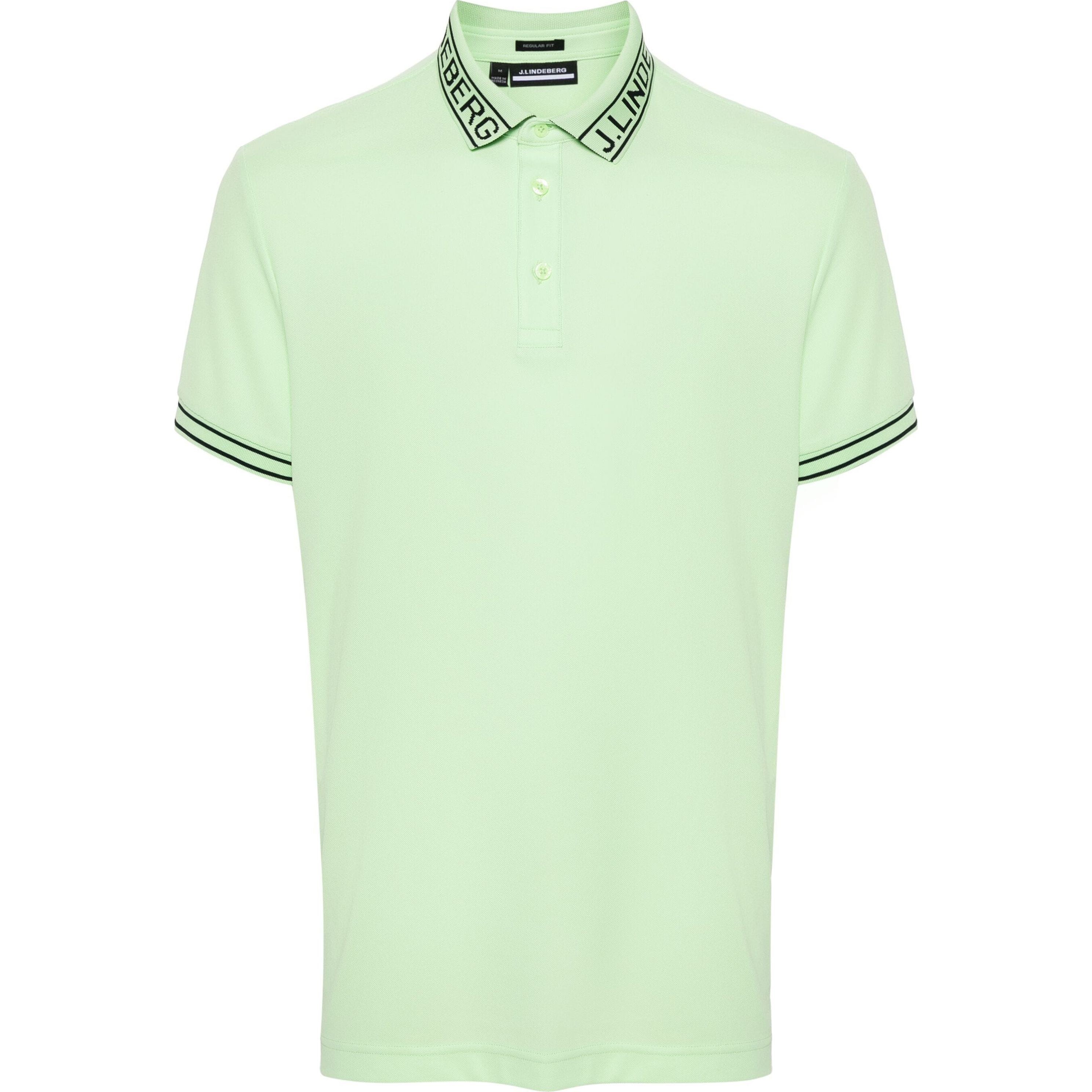 J.LINDEBERG Polo marškiniai trumpos rank. vyrams, Žalia, Austin regular polo