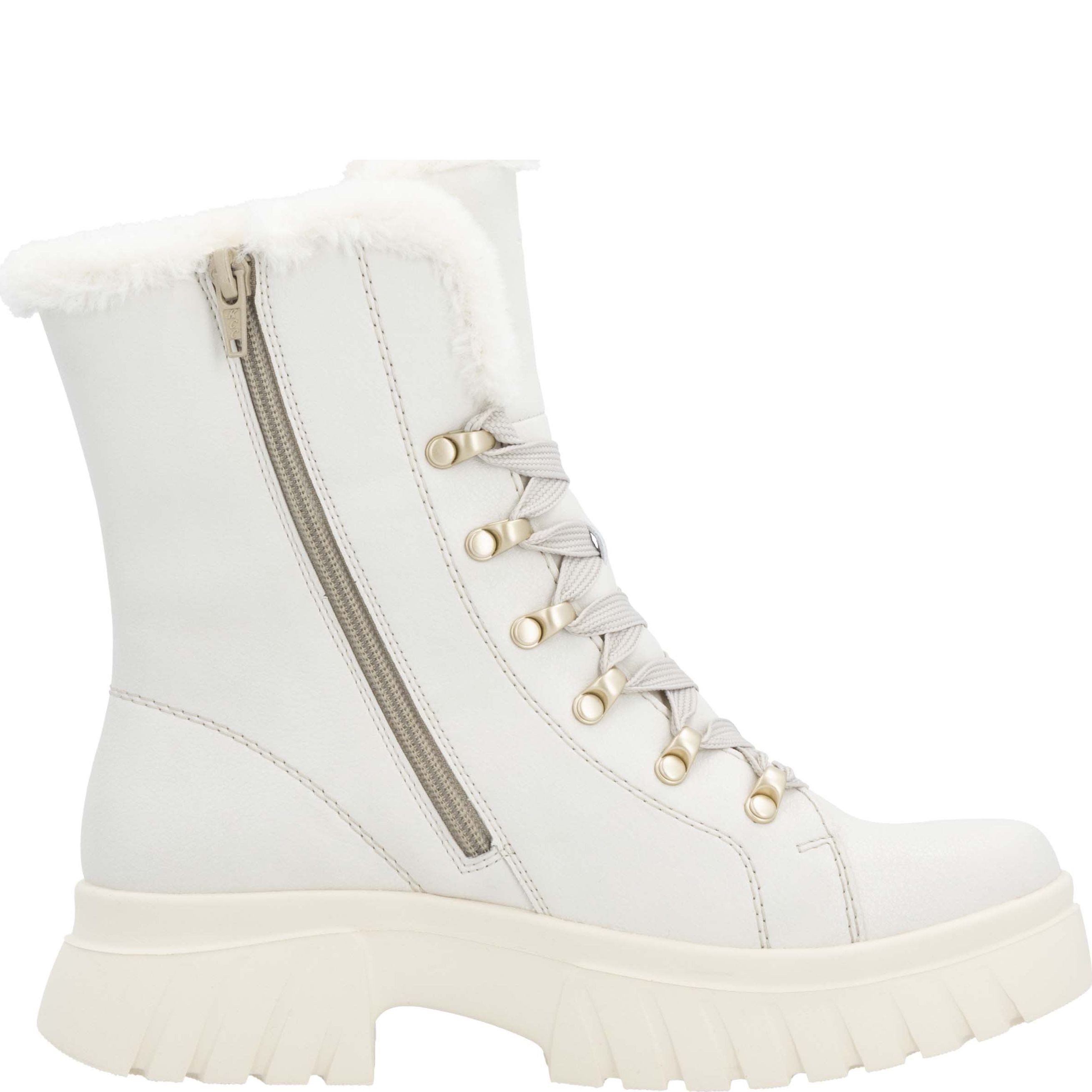 RIEKER EVOLUTION Aulinukai moterims, Balta, Ladies mid height boots 5