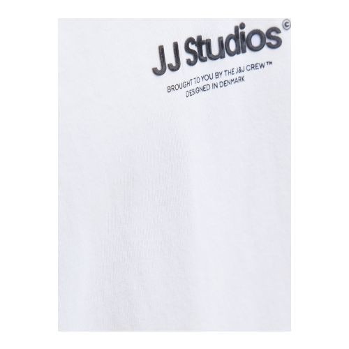 JACK & JONES Marškinėliai vyrams, Balta, Soho crew neck 2