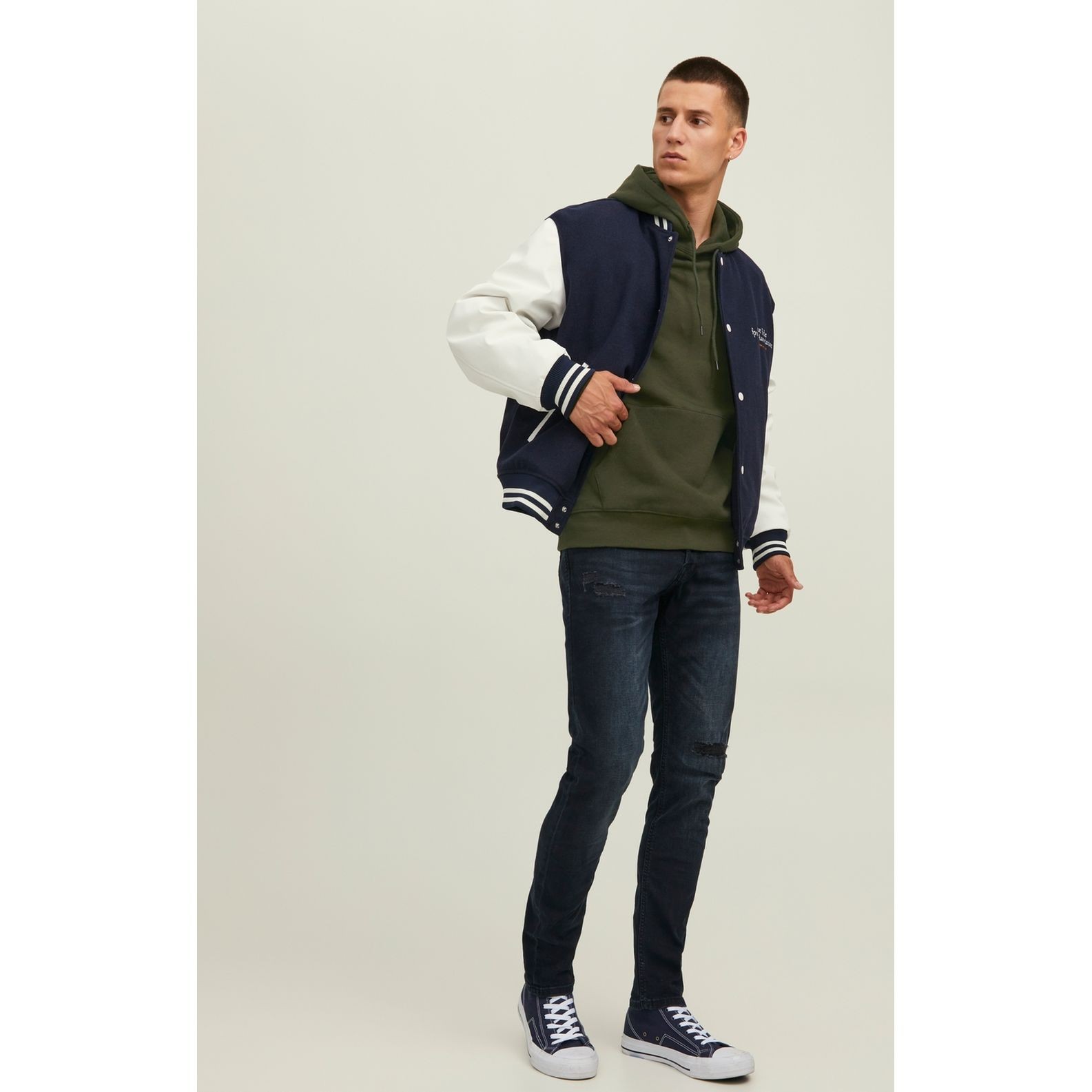 JACK & JONES Džemperis vyrams, JJESTAR BASIC SWEAT HO 4