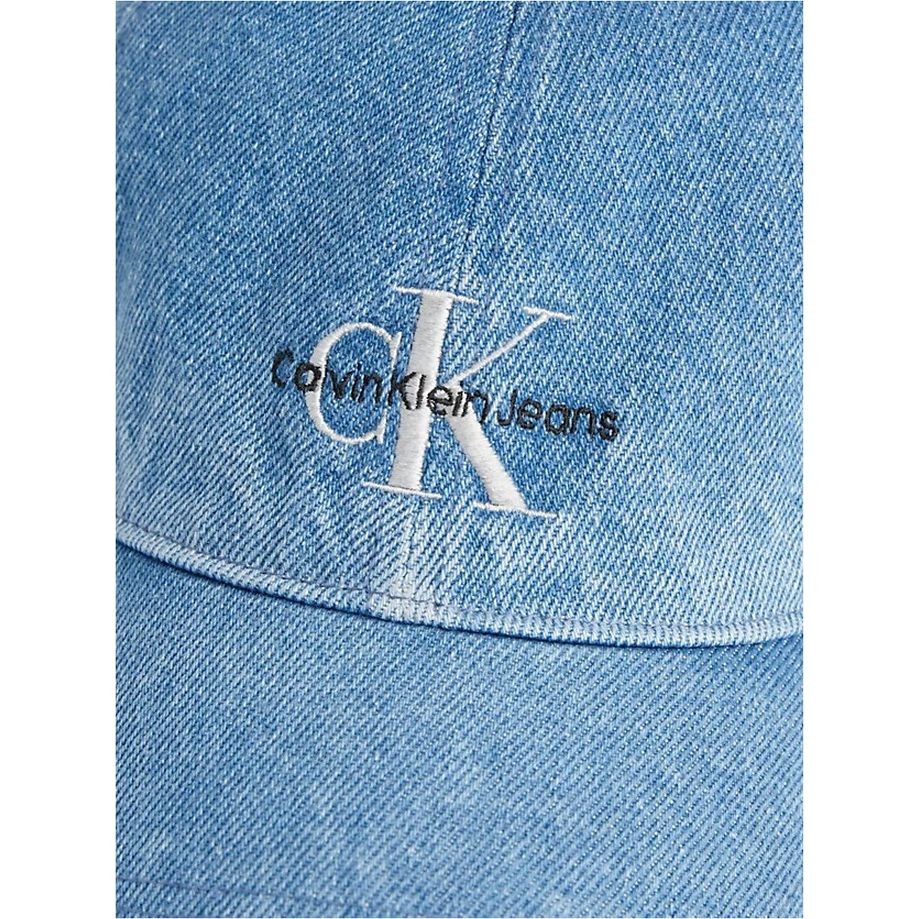 CALVIN KLEIN JEANS Kepurė moterims, Mėlyna, Denim cap 3