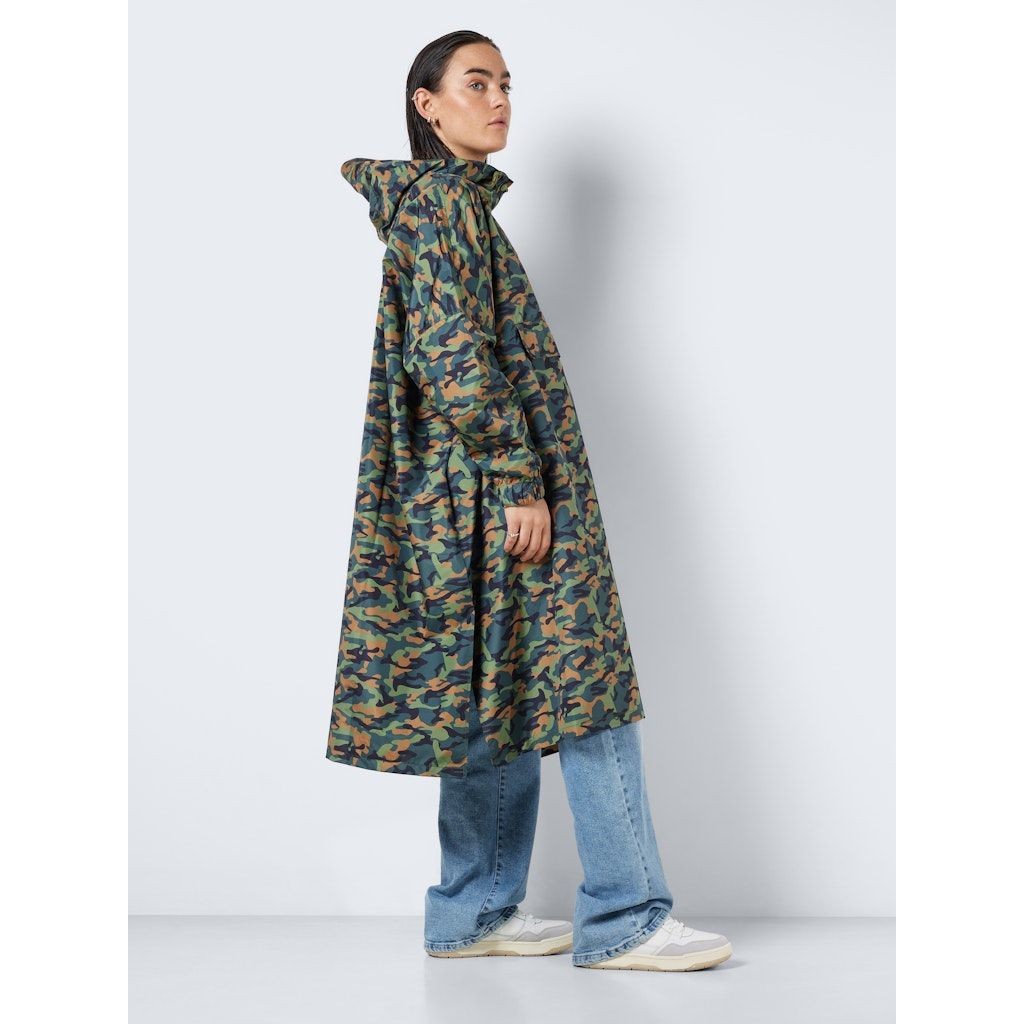 NOISY MAY Paltas moterims, Chaki, NMSKY L/S PRINTED RAI 4