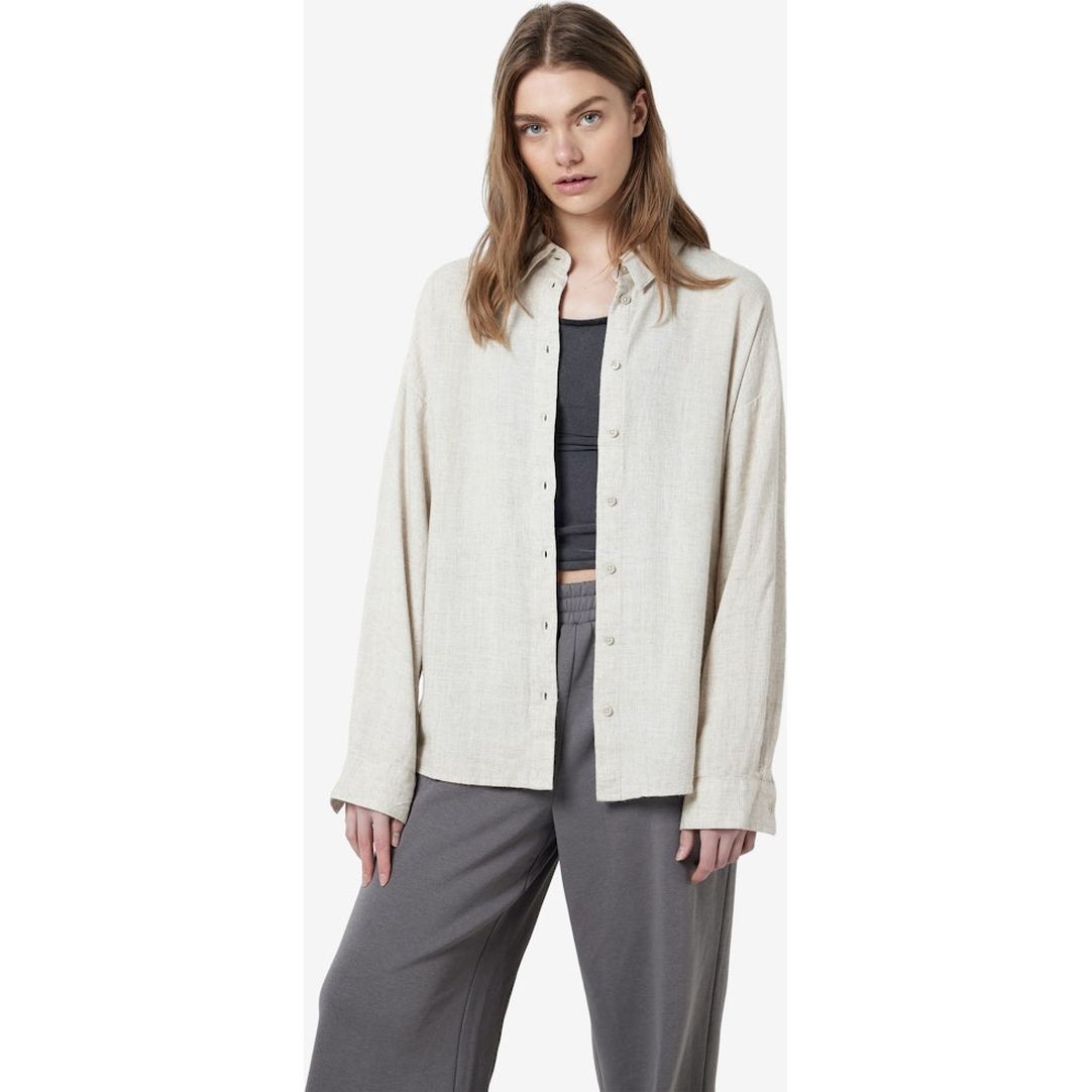 NOISY MAY Marškiniai moterims, Smėlio, NMLEILANI L/S 6