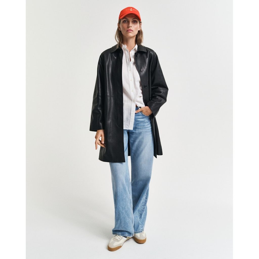 GANT Marškiniai ilgomis rankovėmis moterims, Balta, Rel tonal striped shirt 5