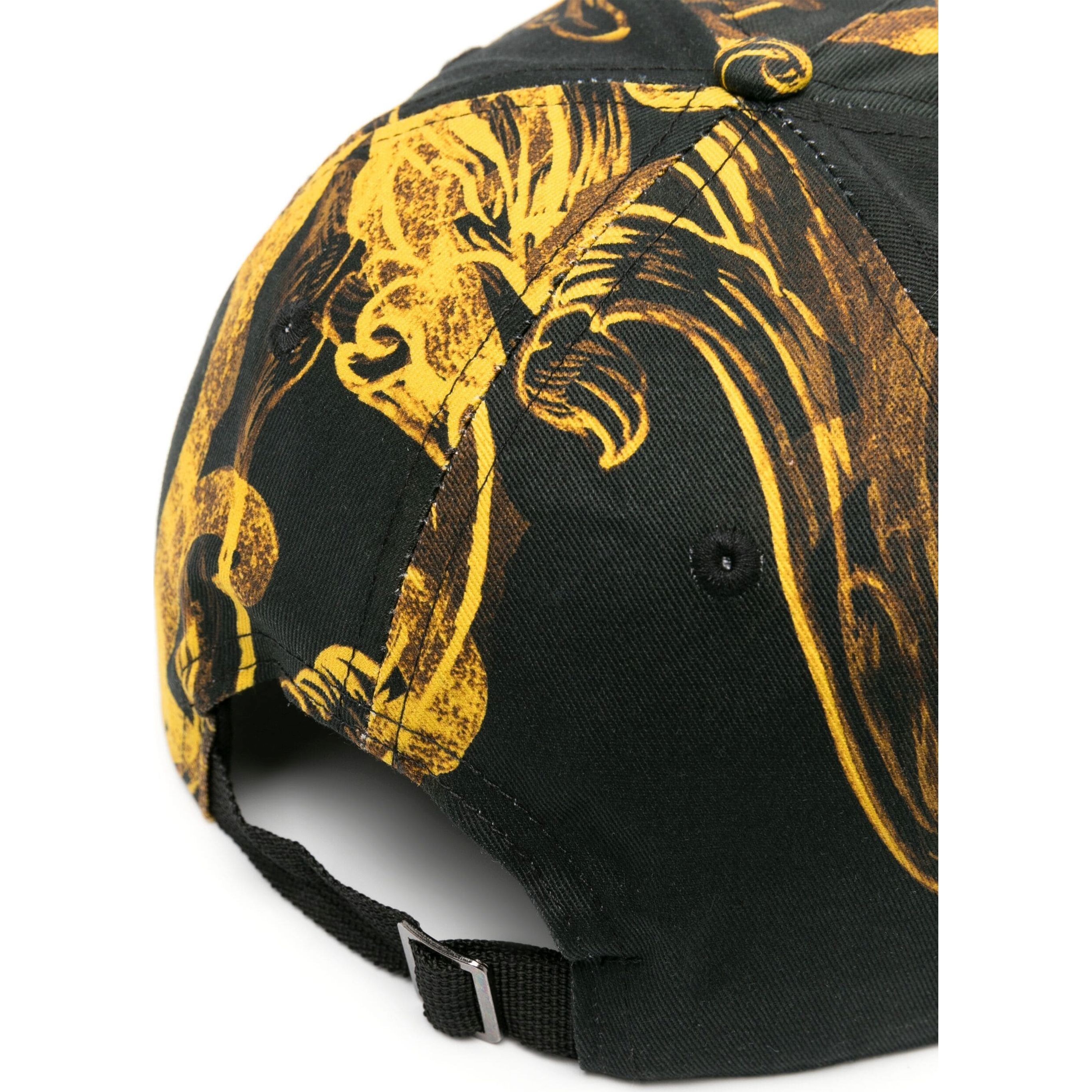 VERSACE JEANS CUTURE Kepurė moterims, Juoda, Watercolor logo-print cap 2