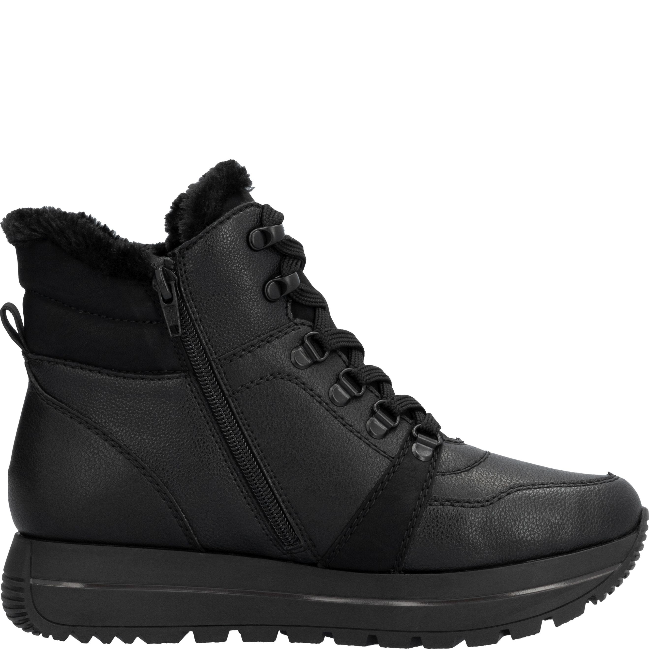 RIEKER Aulinukai moterims, Juoda, Ladies mid height boots 5