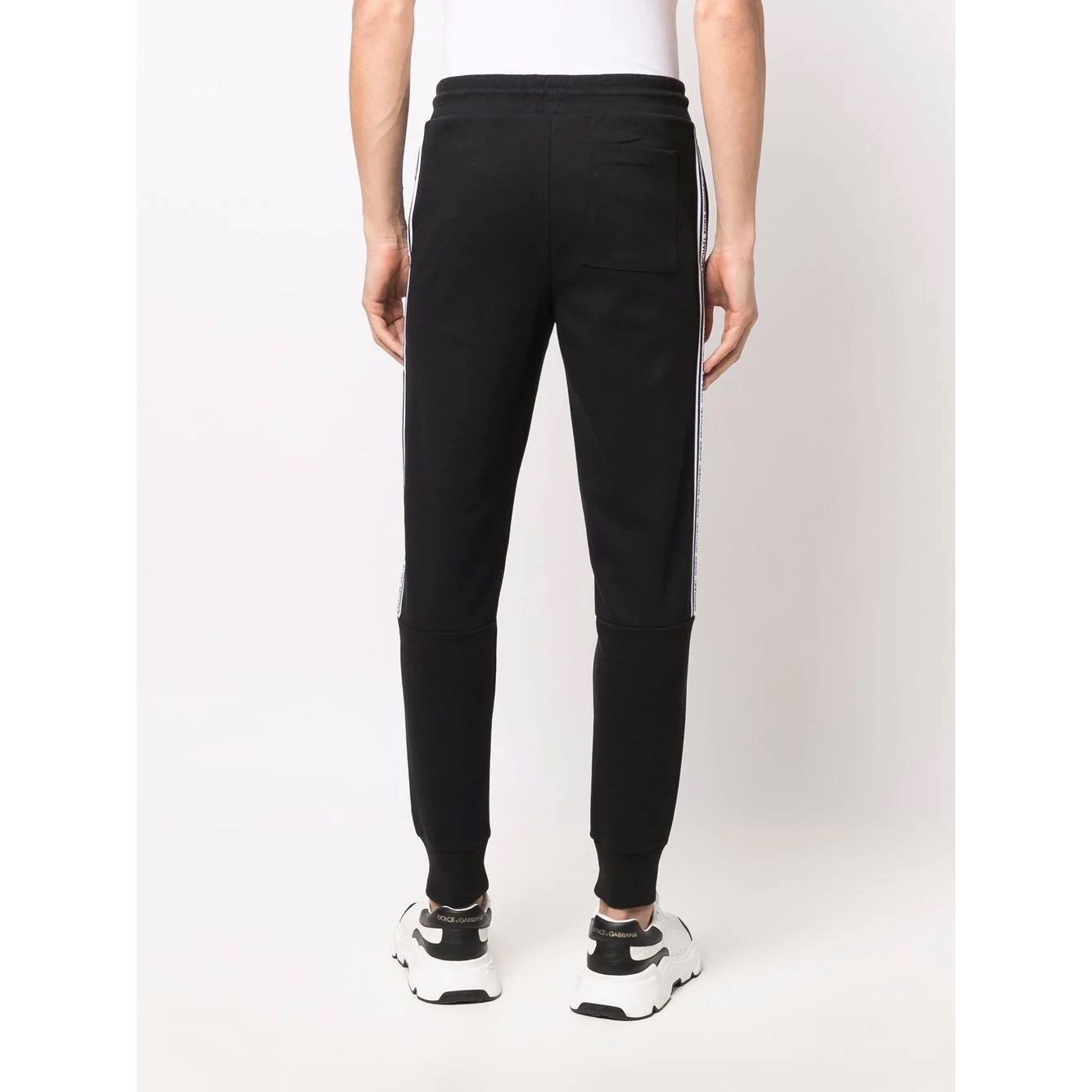 MICHAEL KORS Sportinės kelnės vyrams, Juoda, Logo tape cotton blend joggers 3