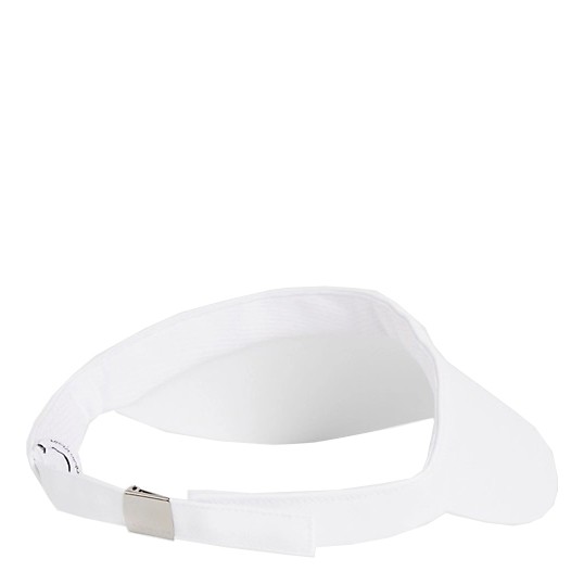 CALVIN KLEIN Kepurė moterims, Balta, Must logo visor cap 2