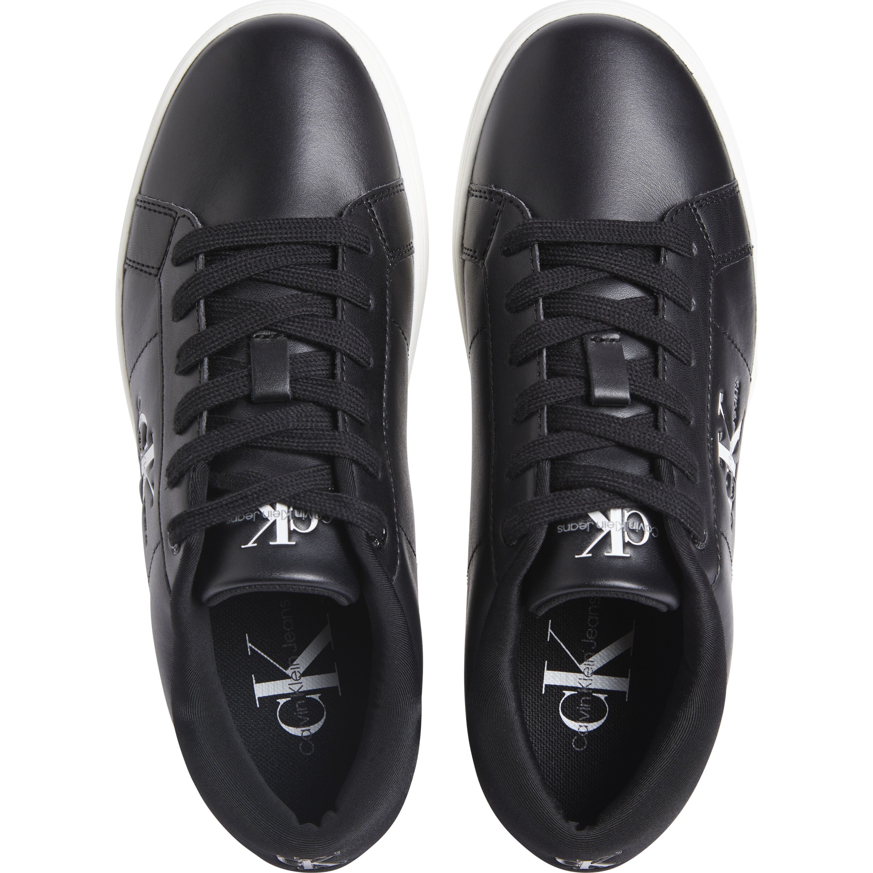 CALVIN KLEIN JEANS Laisvalaikio bateliai moterims, Juoda, Classic cupsole low leisure 3