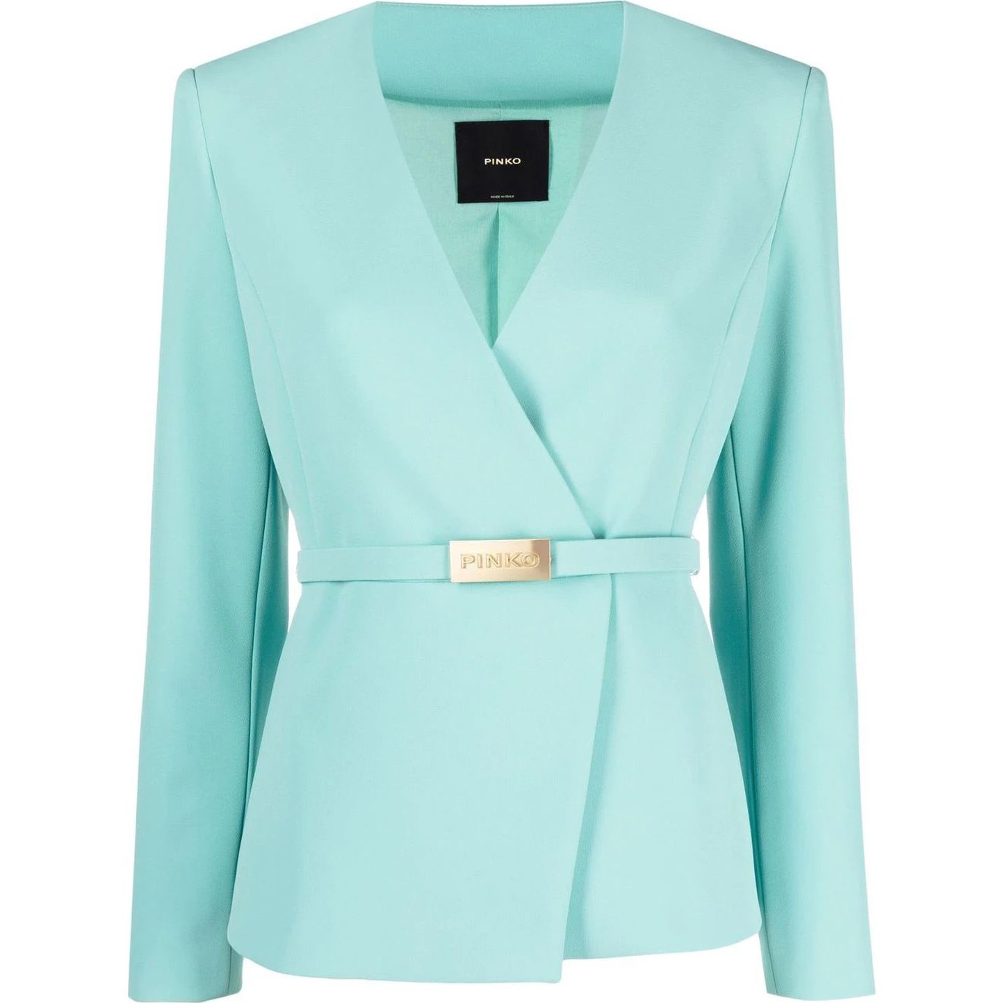 PINKO Švarkas moterims, Mėlyna, Santa fe giacca belted blazer