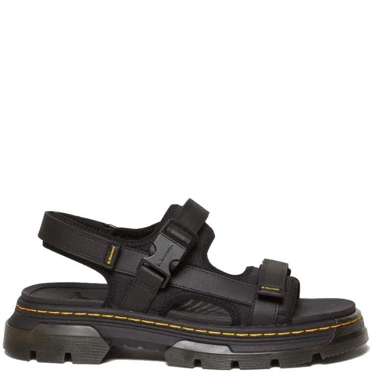 DR. MARTENS Basutės vyrams, Juoda, Forster poly sandals 2