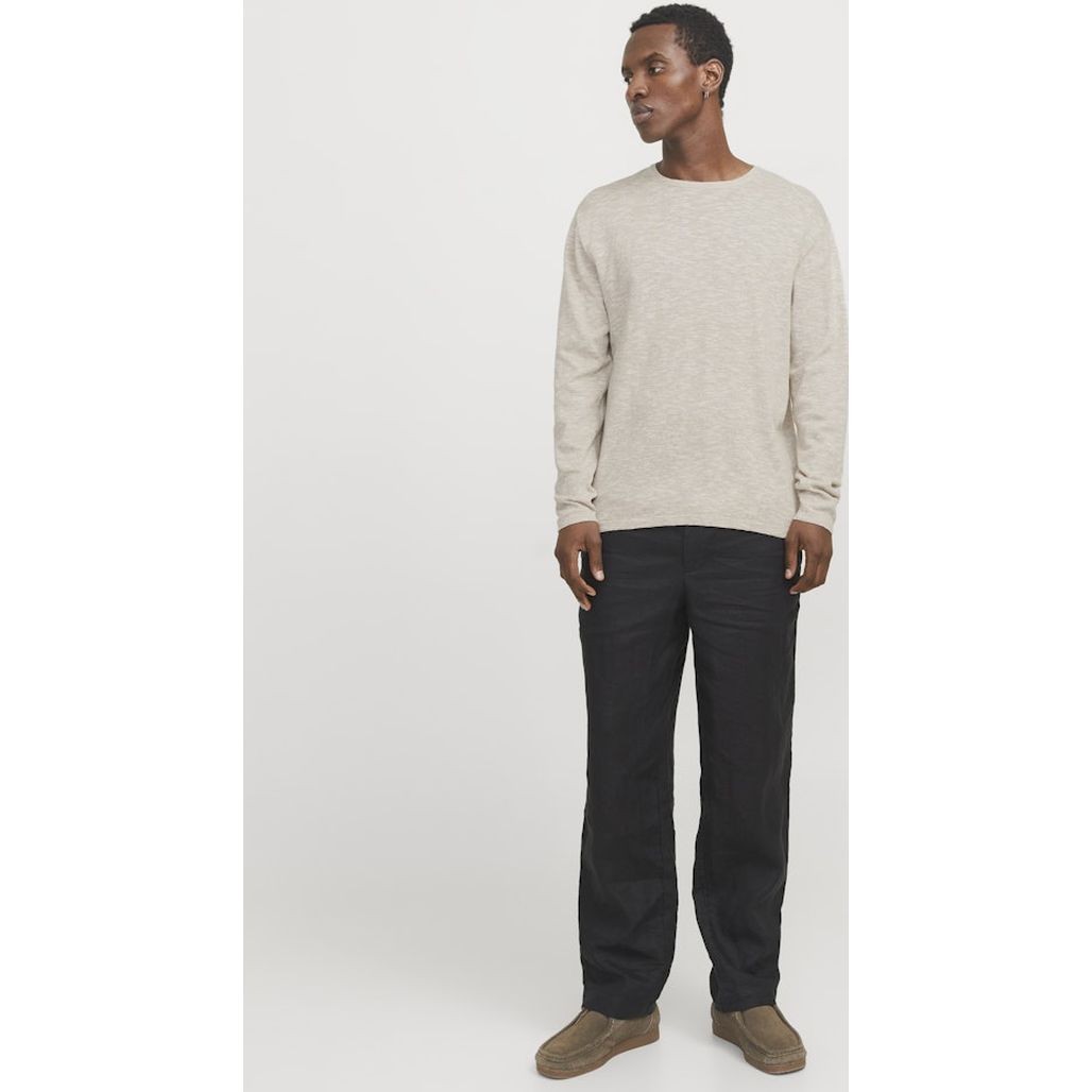 JACK & JONES Megztinis vyrams, Baige, Summer knit crew neck 4