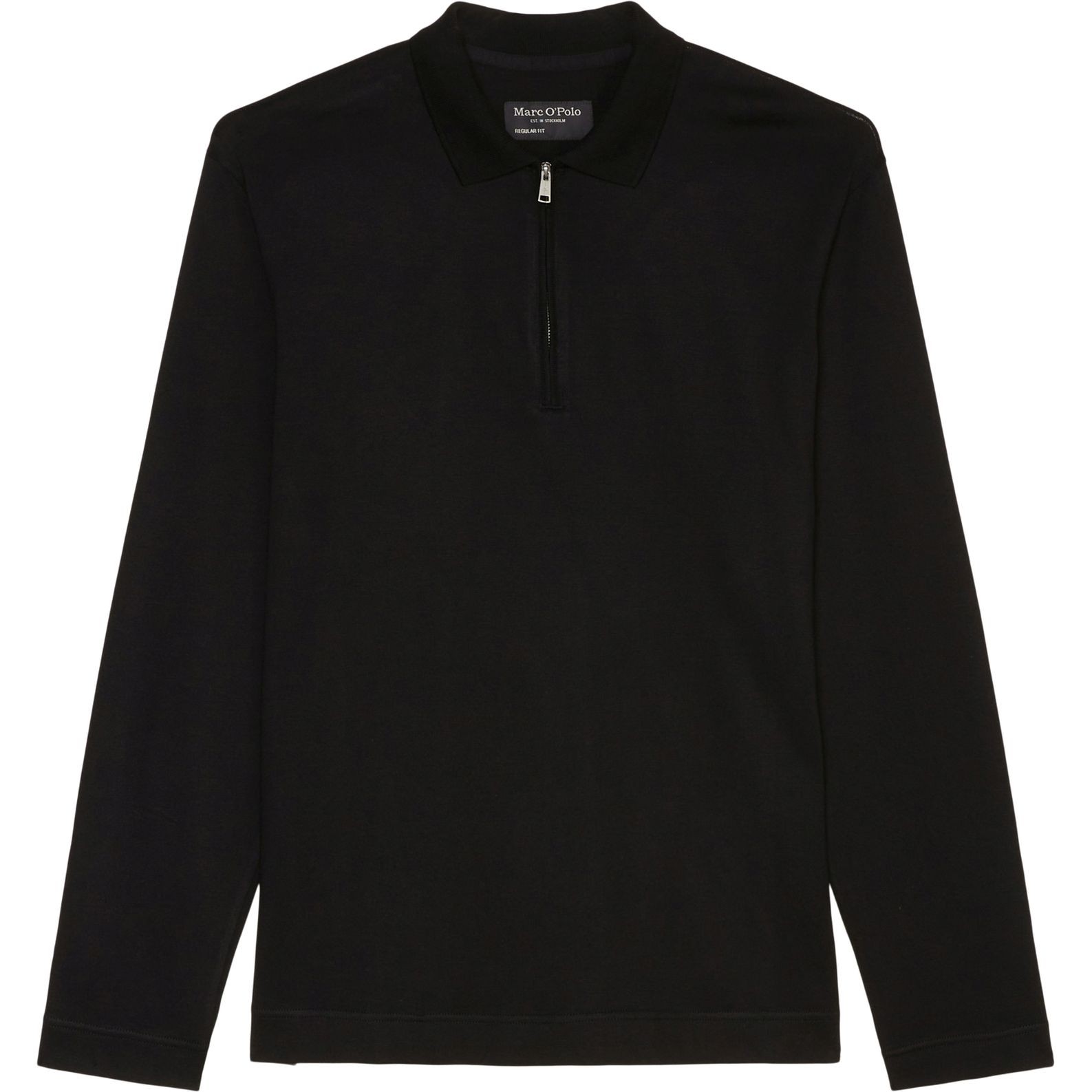 MARC O'POLO Polo marškiniai ilgos rank. vyrams, Juoda, Polo long 429214455070 1