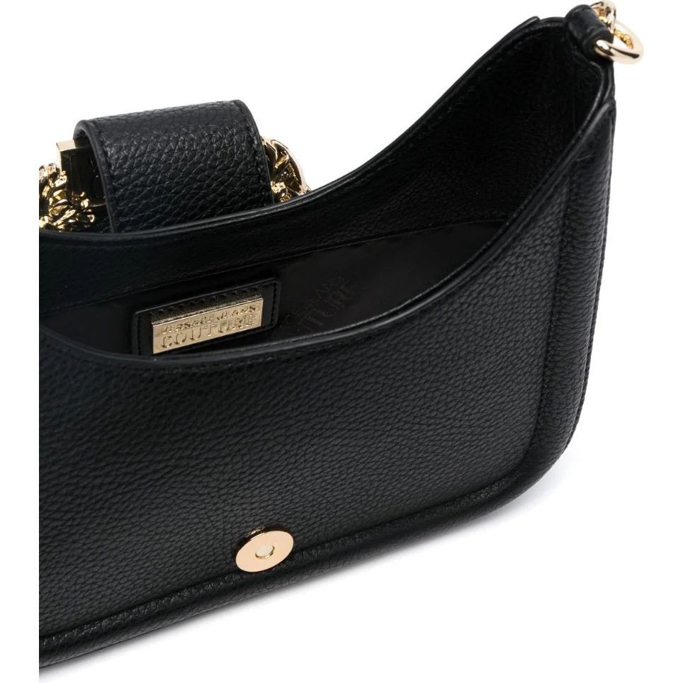 VERSACE JEANS CUTURE Rankinė, krepšys moterims, Juoda, Couture  hobo bag 4