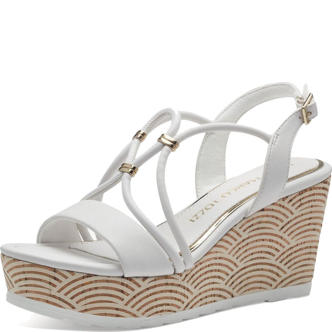 MARCO TOZZI Basutės moterims, Balta, SANDALS 4