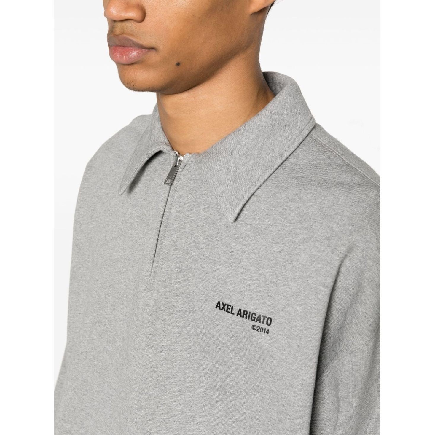 AXEL ARIGATO Sportinis nertinis vyrams, Pilka, Remi half-zip sweater 4