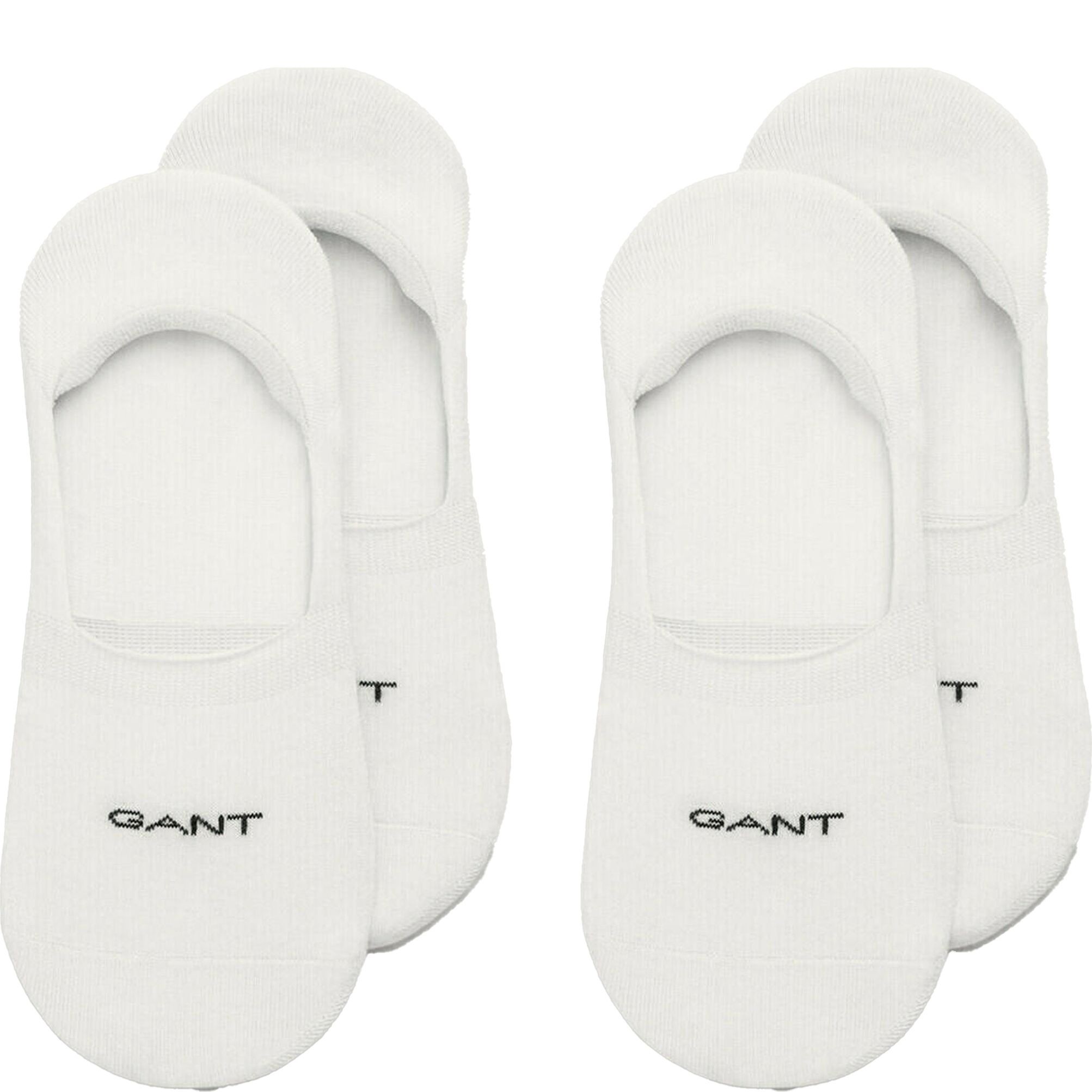 GANT Kojinės vyrams, Balta, INVISIBLE SOCKS 2-PACK