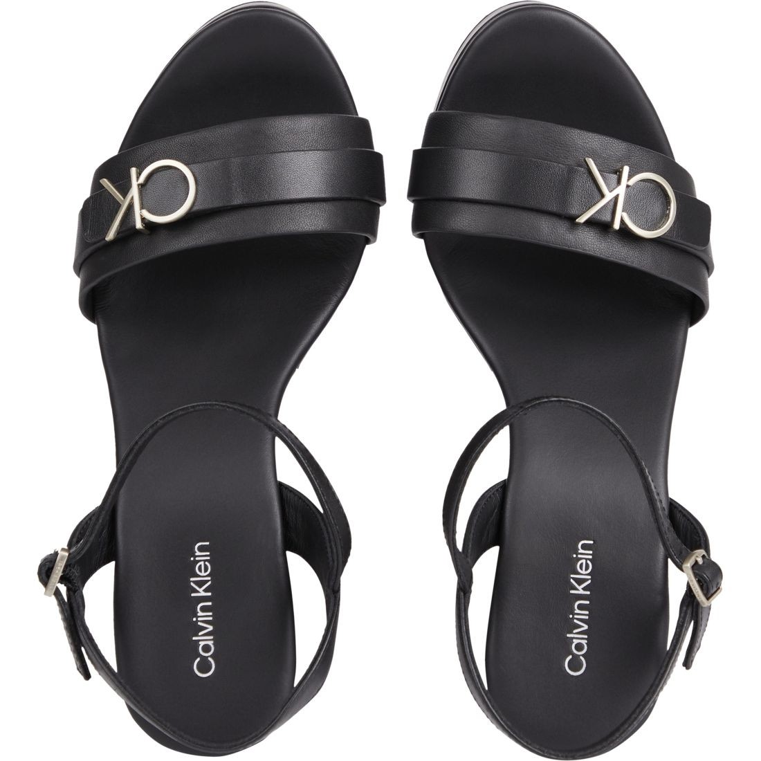 CALVIN KLEIN Basutės moterims, Juoda, Wedge 70hh sandals 4