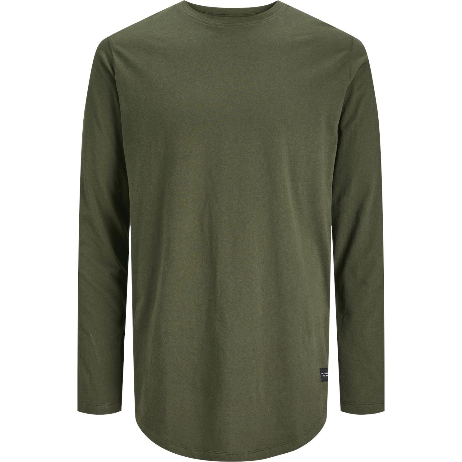 JACK & JONES Marškinėliai ilgom. rankovėmis vyrams, Chaki, Noa tee o-neck 1