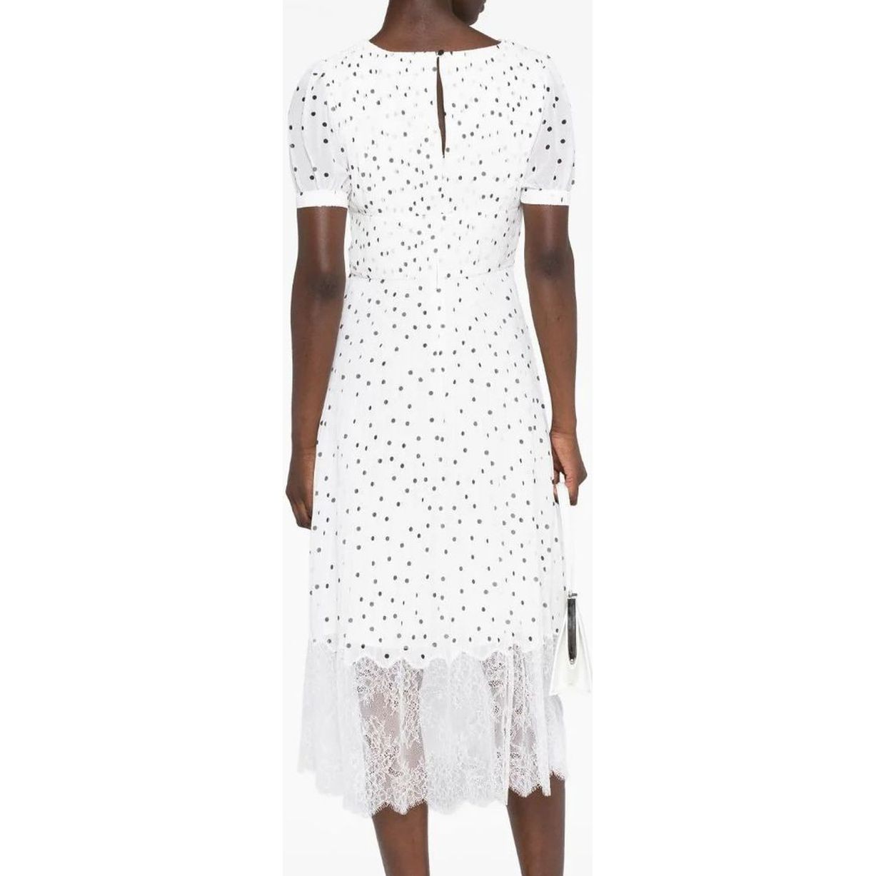 SELF PORTRAIT Midi suknelė moterims, Balta, Chiffon crossover midi dress 3