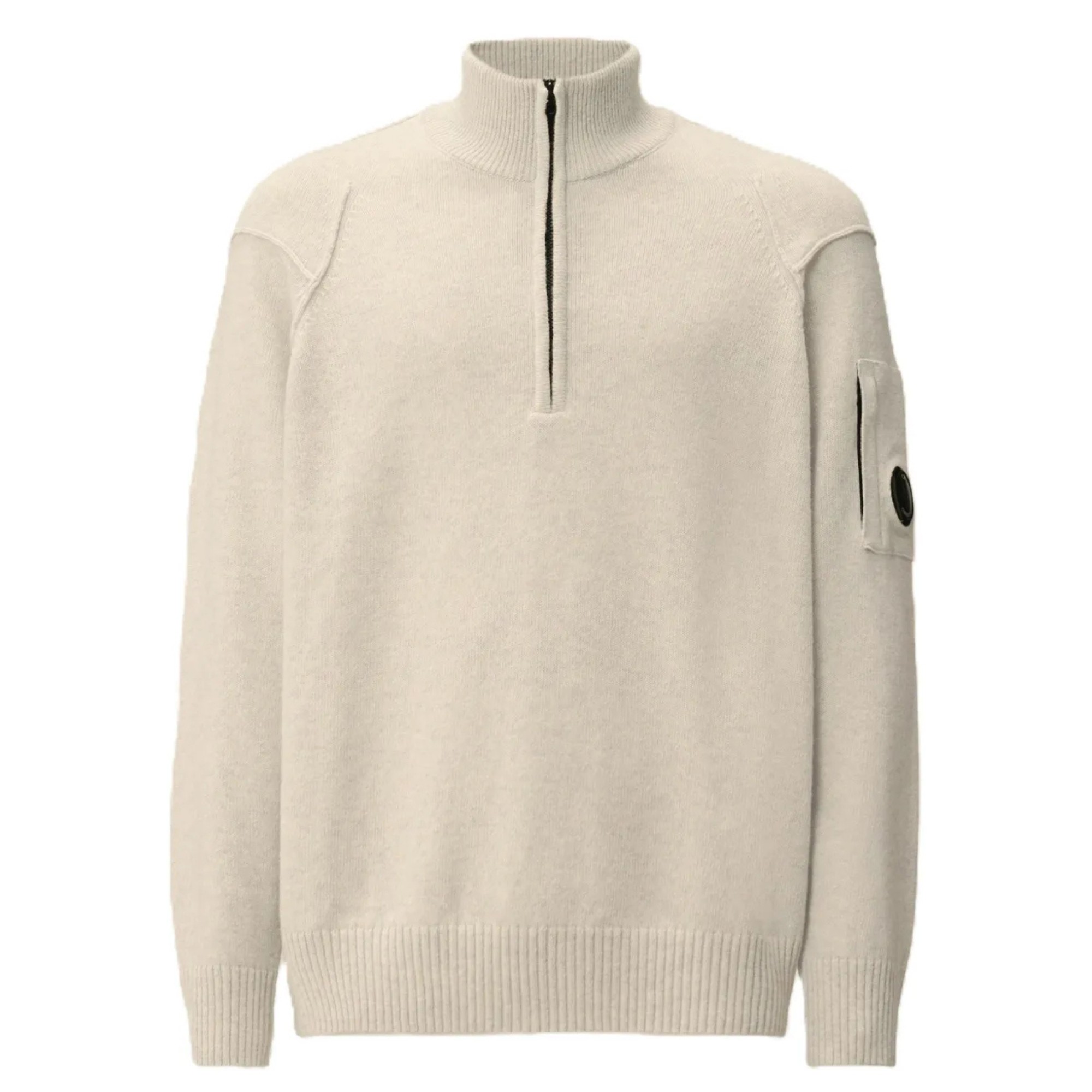 C.P. COMPANY Megztinis vyrams, Balta, Polo collar 1