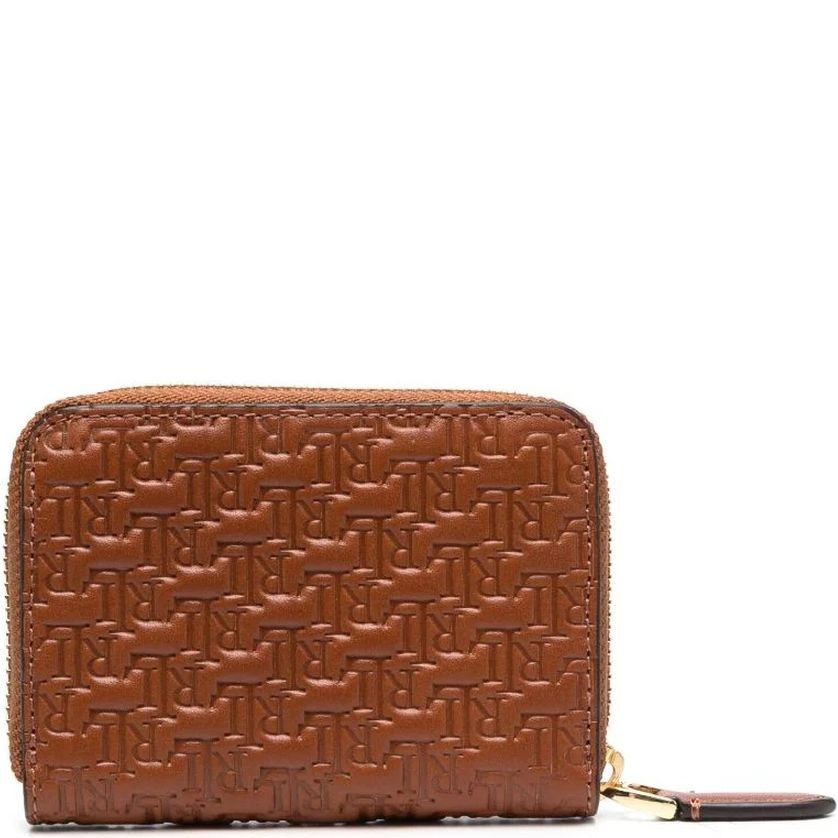 LAUREN RALPH LAUREN Piniginė moterims, Ruda, Zip small wallet 2