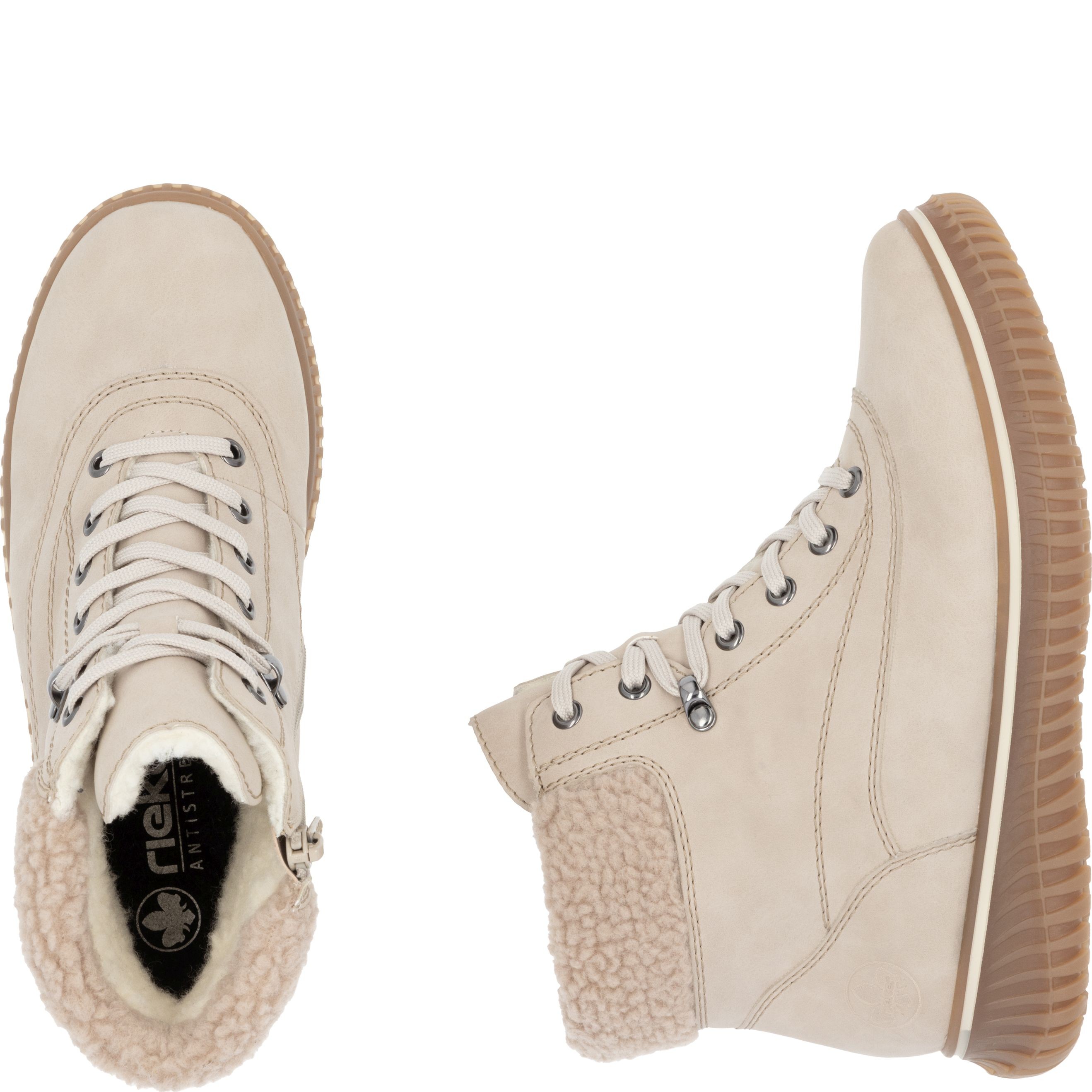 RIEKER Aulinukai moterims, Smėlio, Ladies mid height boots 11