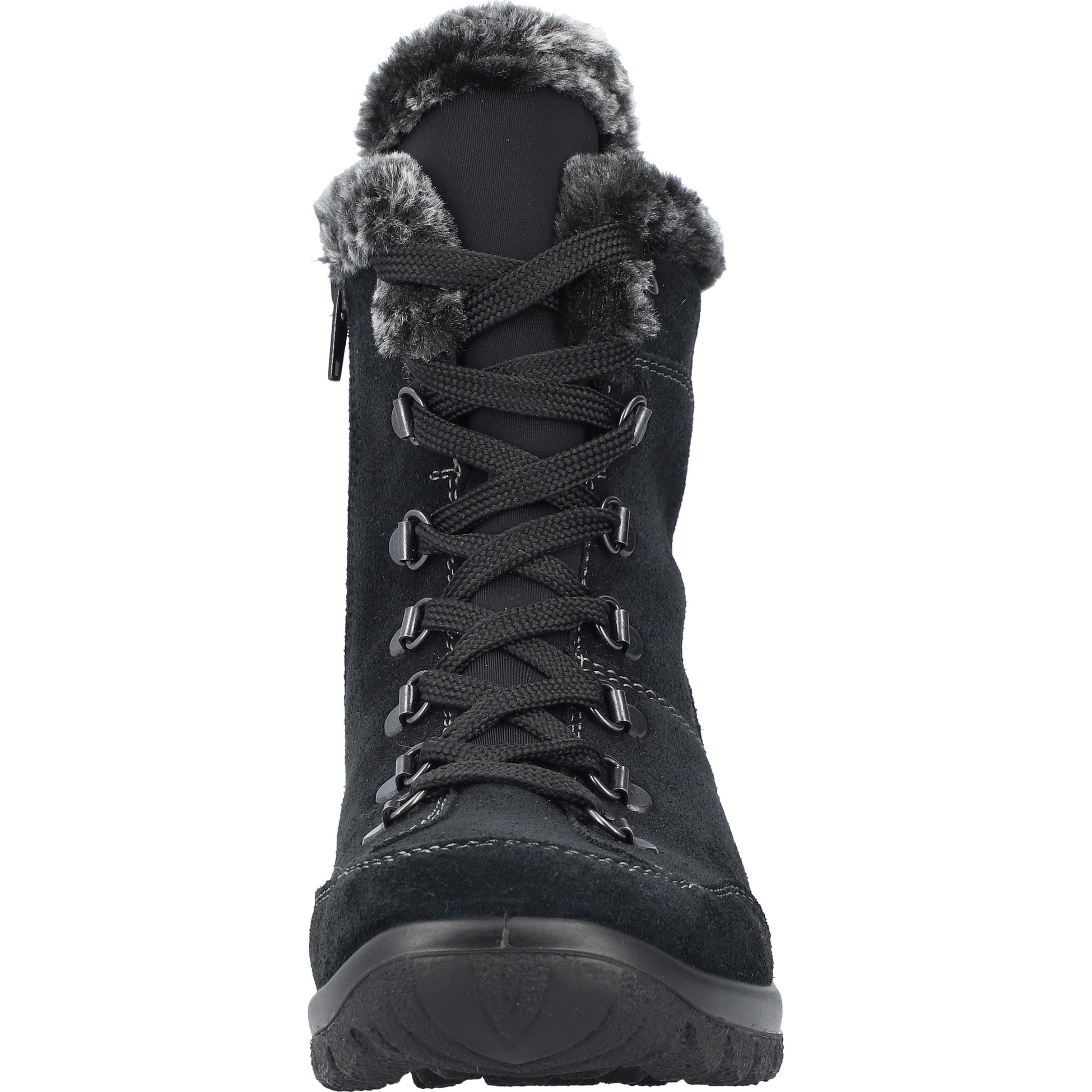 RIEKER Auliniai moterims, Juoda, Ladies mid height boots 9