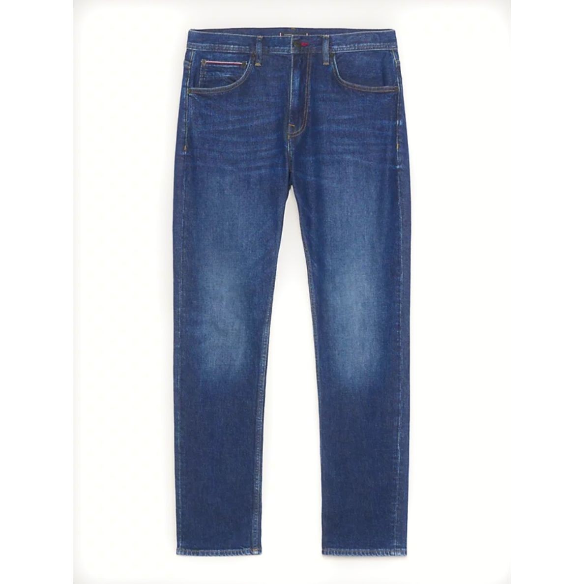 TOMMY HILFIGER Tiesūs džinsai  vyrams, Mėlyna, Straight denton str rouse 1