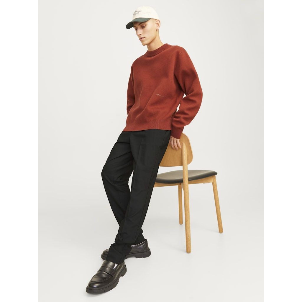 JACK & JONES Formalios kelnės vyrams, Juoda, Stace leo chino 5
