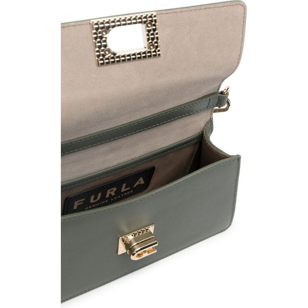 FURLA Rankinė per petį moterims, Žalia, Furla zoe mini shoulder bag 4
