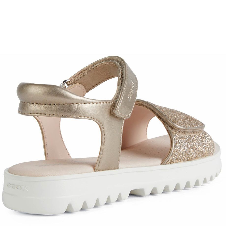 GEOX Basutės mergaitėms, Auksinė, CORALIE SANDALS 4