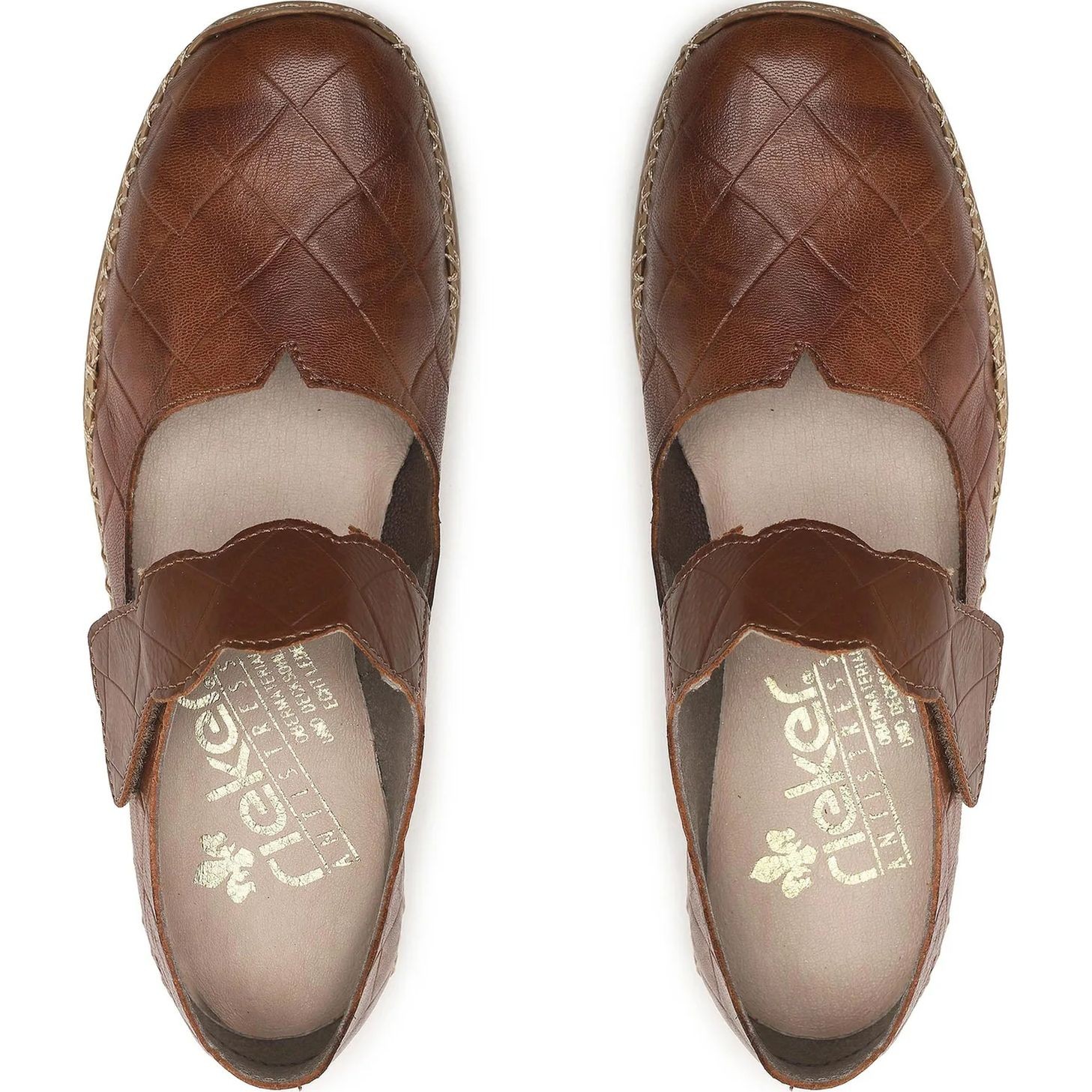 RIEKER Laisvalaikio bateliai moterims, Ruda, Bateliai 4