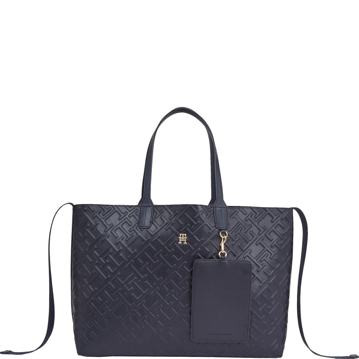 TOMMY HILFIGER Pirkinių krepšys moterims, Mėlyna, Iconic tote mono 1