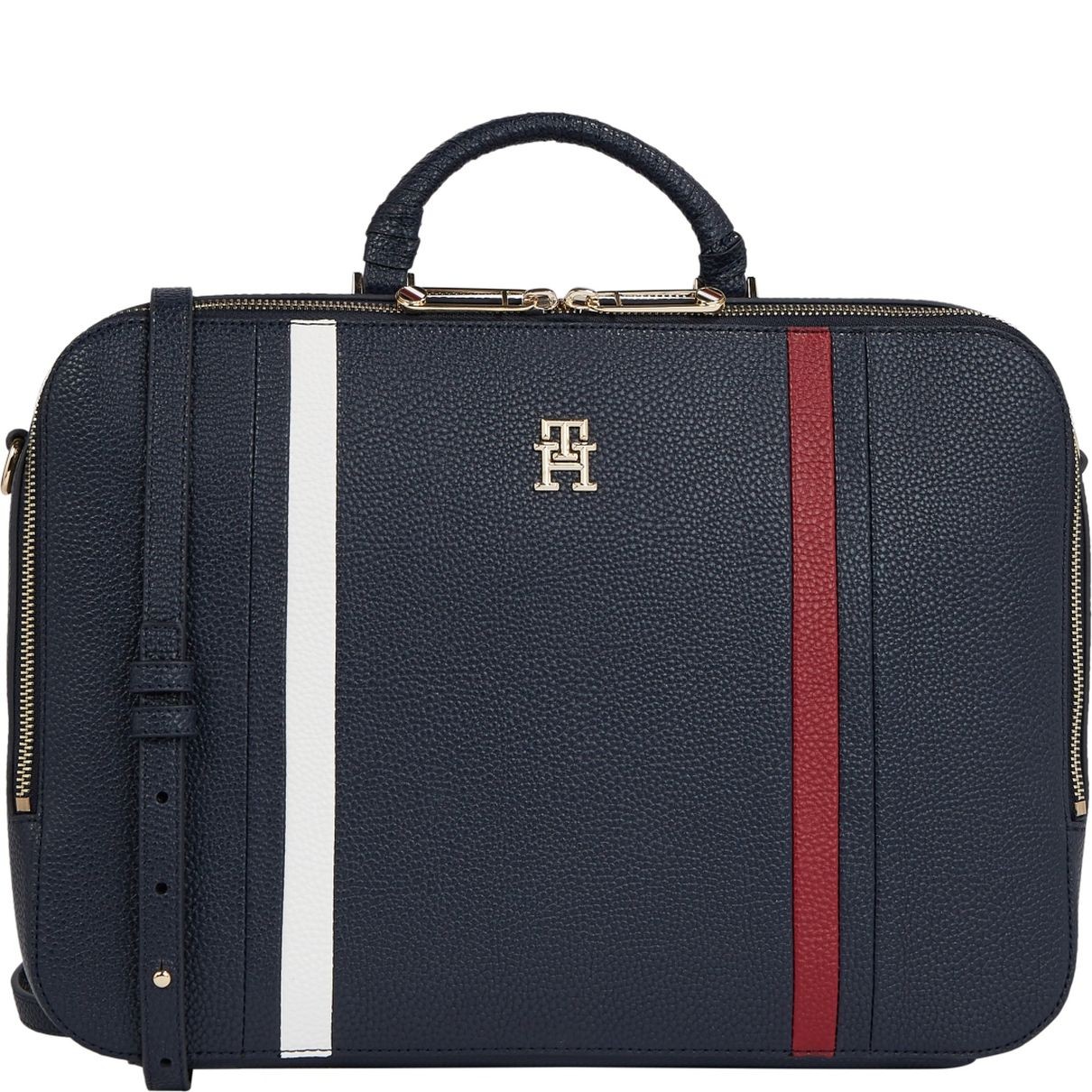 TOMMY HILFIGER Dėklas kompiuteriui moterims, Mėlyna, Emblem laptop bag corp 1