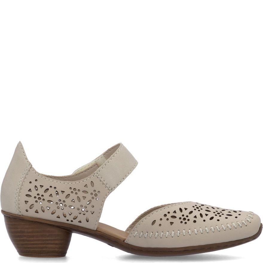 RIEKER Balerinos moterims, Smėlio, Ballerinas 3