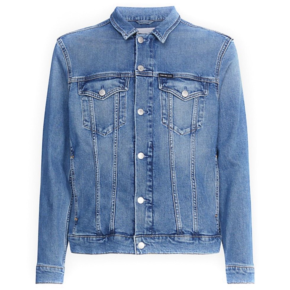 CALVIN KLEIN JEANS Džinsinis švarkas vyrams, Mėlyna, Modern essential denim jacket 1