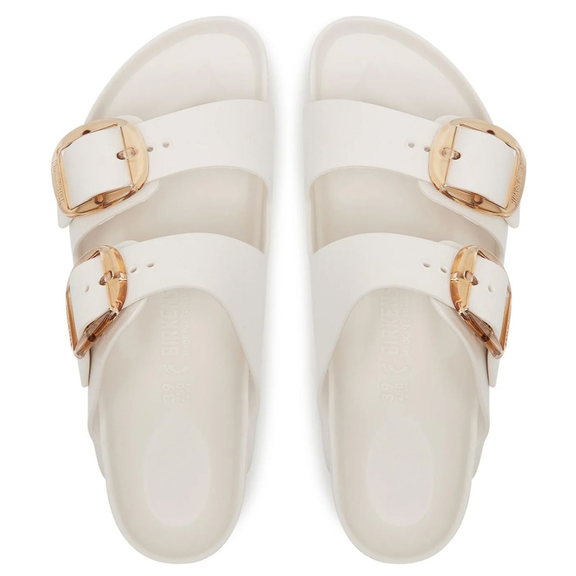 BIRKENSTOCK Šlepetės moterims, Balta, Arizona Big Buckle slippers 4