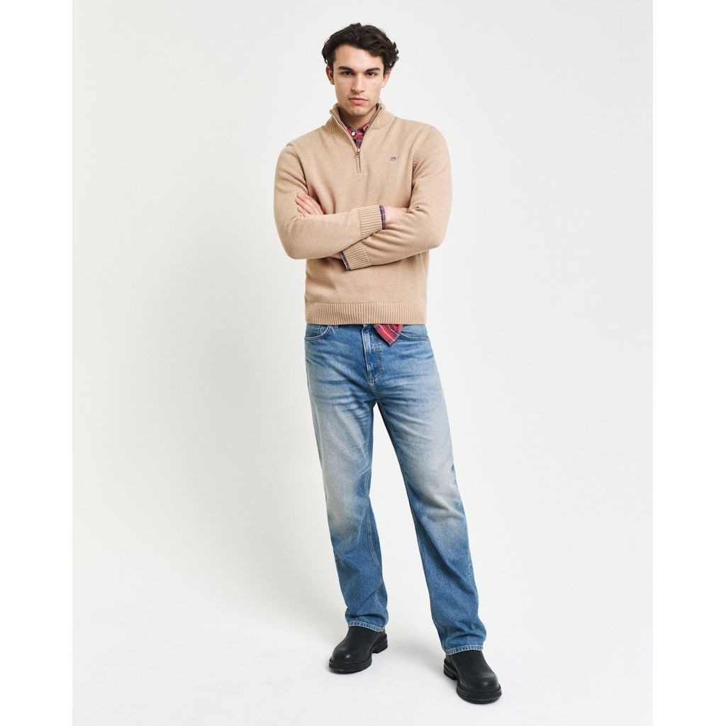 GANT Megztinis vyrams, Chaki, Casual cotton sweater 5