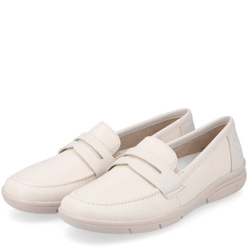 RIEKER Loaferiai moterims, Smėlio, LOAFERS 5