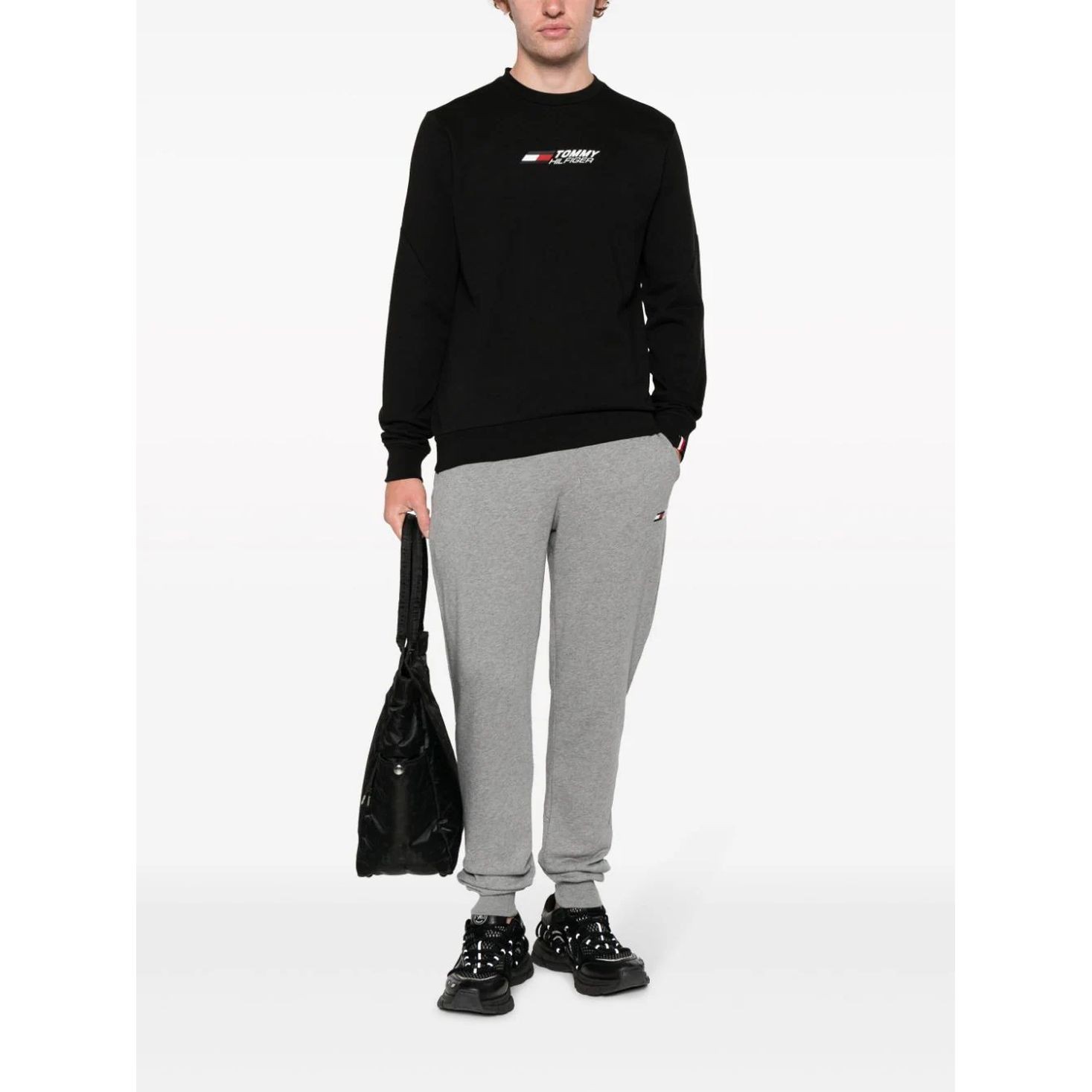 TOMMY HILFIGER Sportinės kelnės vyrams, Pilka, Essential sweatpants 2