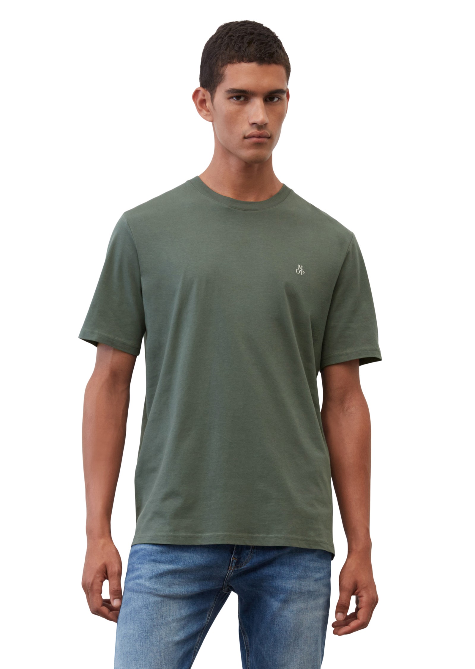 MARC O'POLO Marškinėliai trump. rankovėmis vyrams, Pilka, T-shirt 2