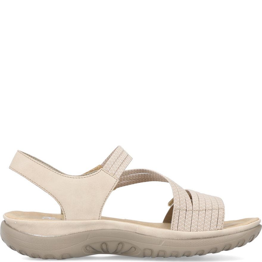 RIEKER Basutės moterims, Smėlio, Sandals 3
