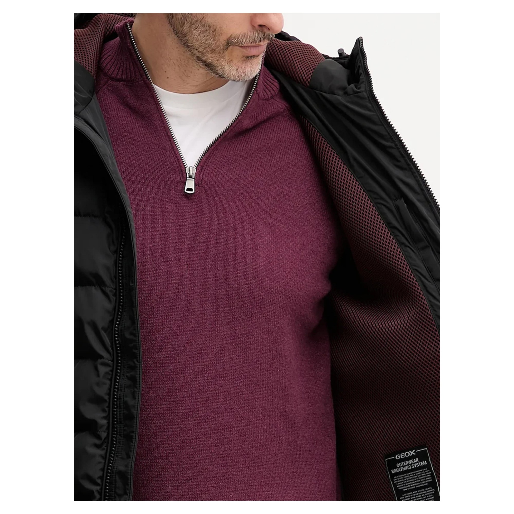 GEOX Striukė vyrams, Juoda, Snake Jackets 4